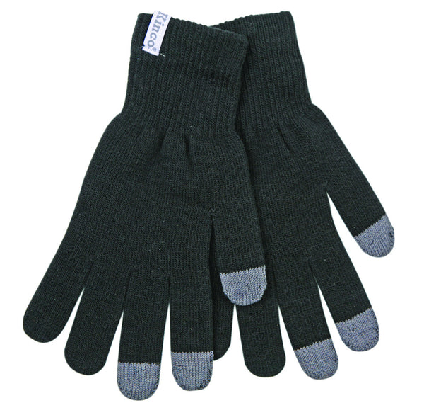 Kinco 21 Touch-Screen Knit Glove, Black